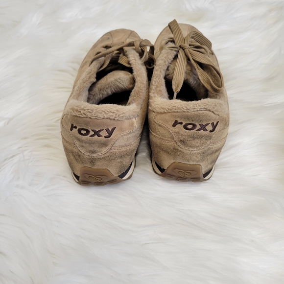 CLEARANCE Foxy Telluride suede leather fur sneakers lace up tennis shoes - Picture 5 of 8